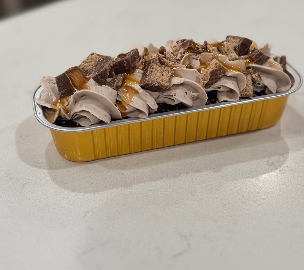 KitKat Caramel Crunch Mini Loaf Cake