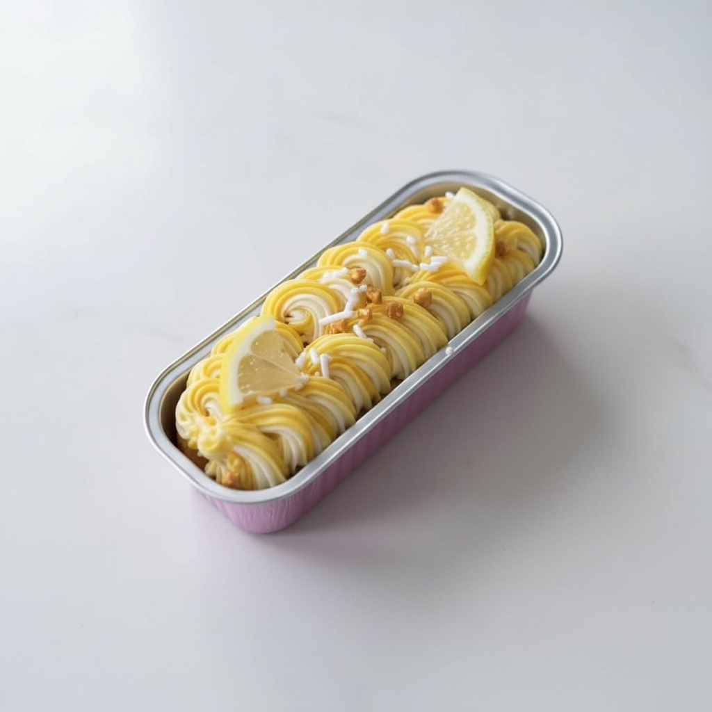 Lemon Zest Delight Mini Loaf Cake