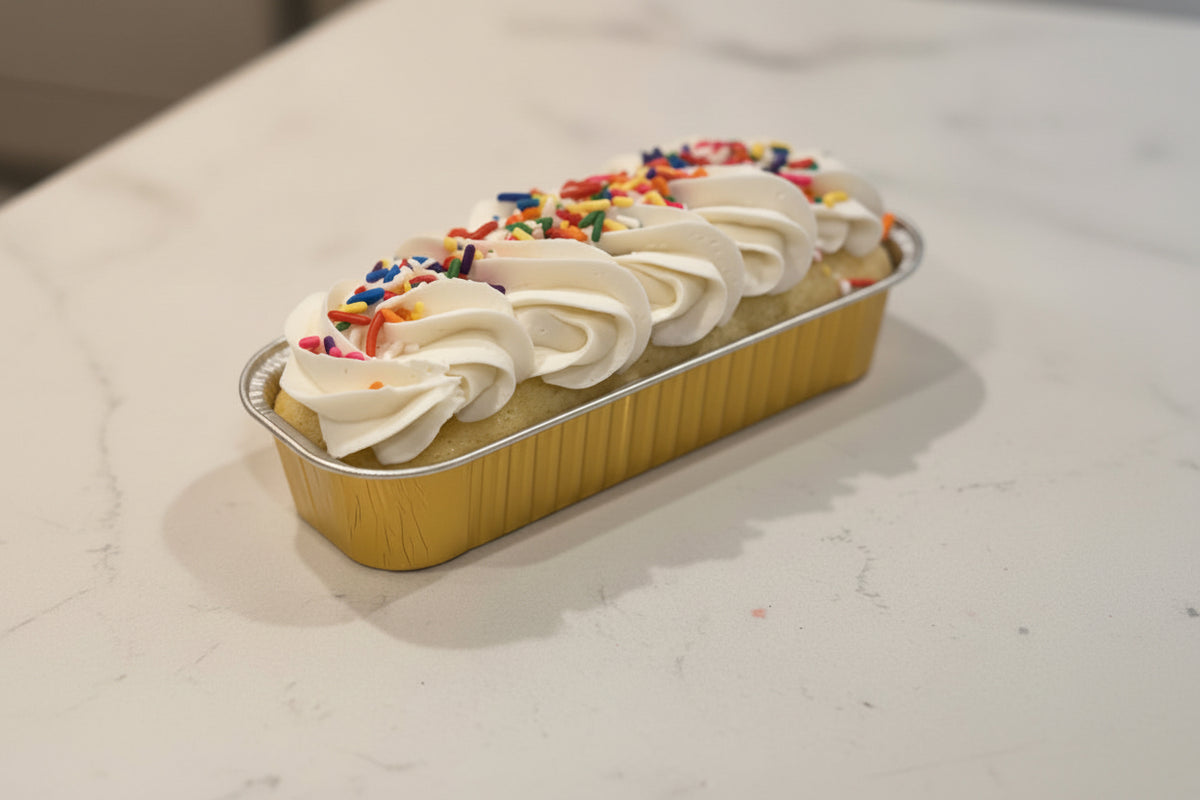 Vanilla Sprinkle Bliss Mini Loaf Cake